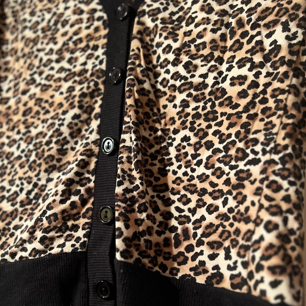 Animal Print Button Top - Picture 4 of 8